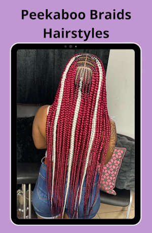 Peekaboo Braids Hairstyles Screenshot 2