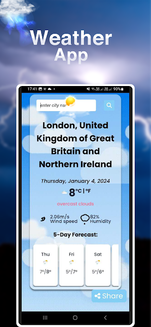 Weather Forecast Screenshot 2