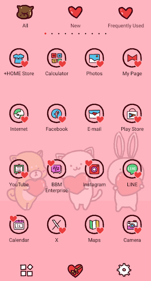 Valentine Friends Theme +HOME Screenshot 2