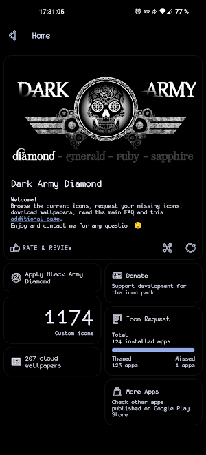 Dark Army Diamond Icon Pack Screenshot 3