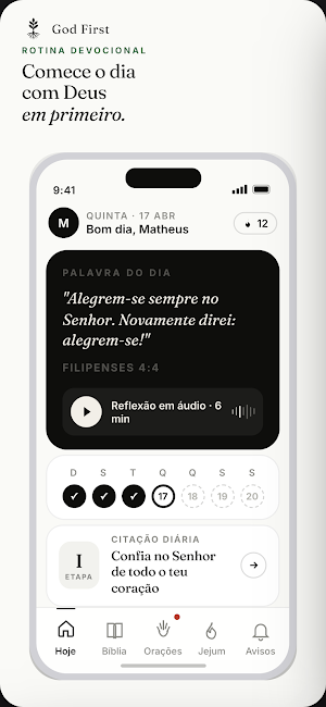 God First: Devocional e Oração Screenshot 0