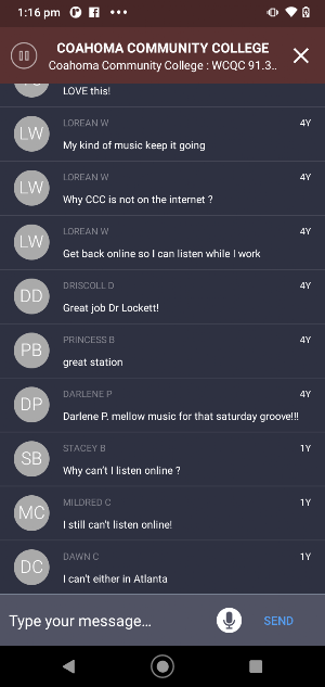The Triple C WCQC 91.3 Screenshot 2