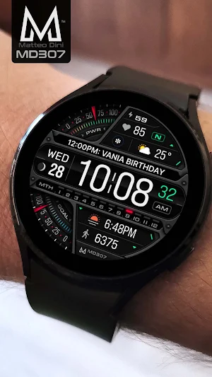 MD307 Digital watch face Screenshot 1