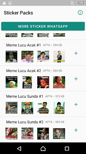 Stiker Perang Gambar Lucu WAStickerApps Screenshot 3