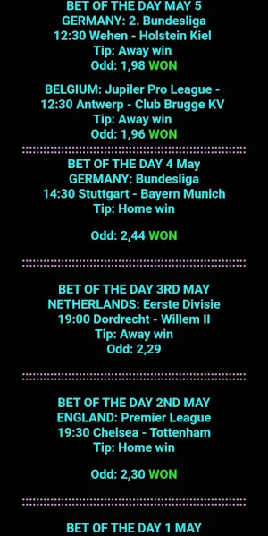 Flash exact scores Screenshot 1