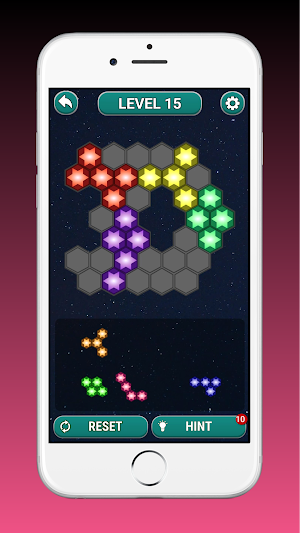 Star Glow Block Hexa Puzzle Screenshot 2