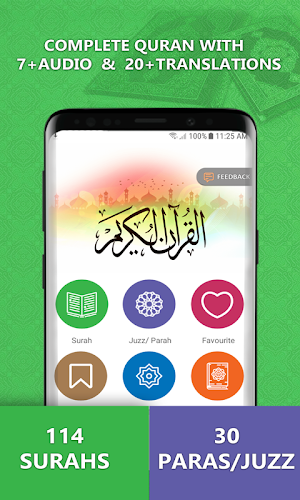 Holy Quran Recitation, Translation, Dua with Audio Screenshot 3