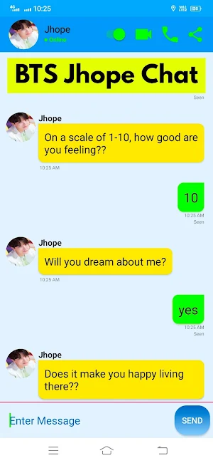 BTS Messenger Chat Simulator Screenshot 2