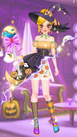 Makeover Game: Halloween Style Screenshot 1