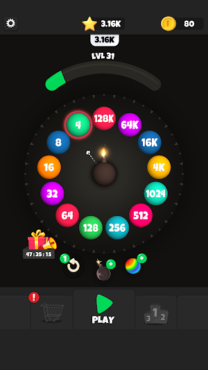 Roll Merge 3D - 2048 Puzzle Screenshot 1