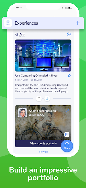 spikeview Student Portfolio Screenshot 2