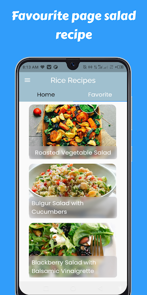 Salad Recipes Cookbook app Screenshot 1