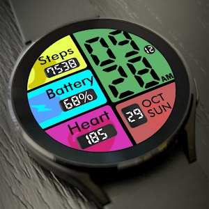 Key051 Colourful Watch Face Screenshot 1
