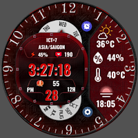 N-SPORT334 Red Dial Watch Face