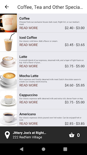 Righton Books Cafe Screenshot 2