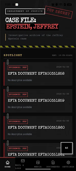 Epstein Files Explorer Screenshot 0
