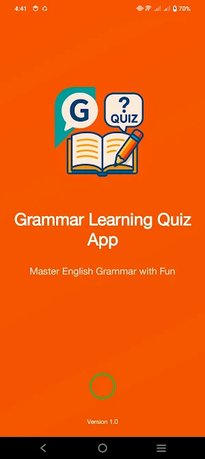 Grammar Learning Quiz App Screenshot 0