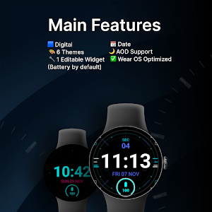 Digital Neon Watch Face Screenshot 1