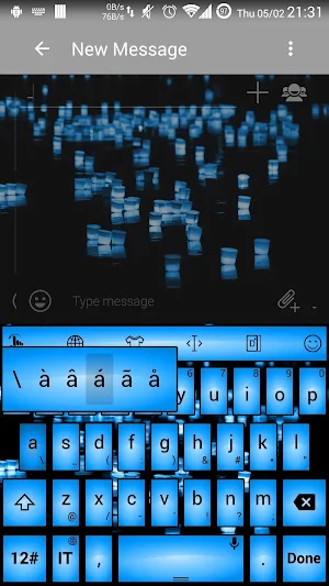 Keyboard Theme Led Blue Screenshot 3
