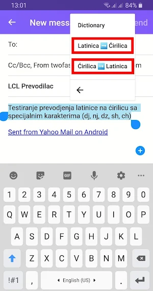 Latinica Ćirilica (LCL) Screenshot 0