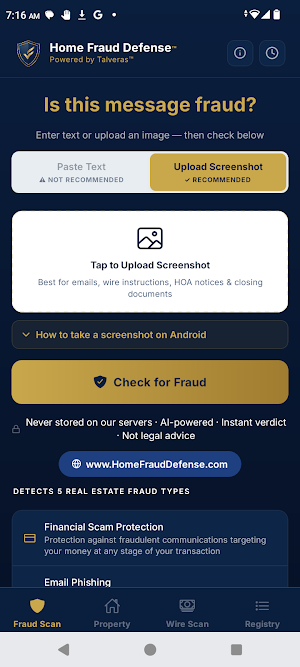 Home Fraud Defense Screenshot 0