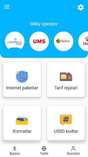 Mobil yordam (Uzmobile, Mobiuz, Ucell, Beeline) Screenshot 0