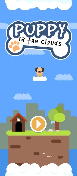 Puppy in the clouds Screenshot 0