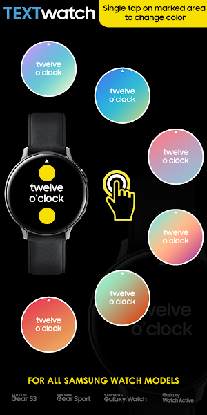 Text Time: Digital Watch Face Screenshot 1