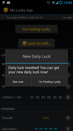 My Lucky App Screenshot 1