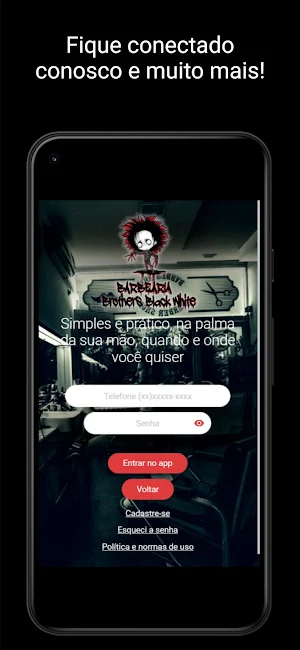 Barbearia Brothers Black White Screenshot 2