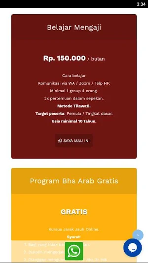 Kursus Bahasa Arab Screenshot 2