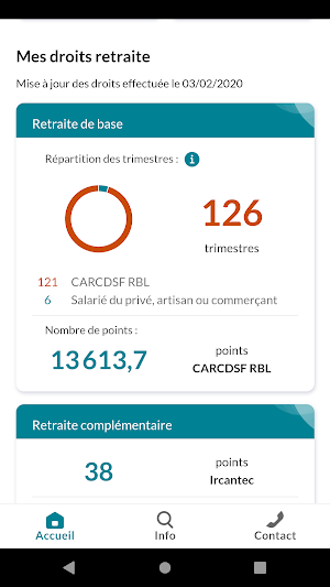 Mon compte retraite Screenshot 1