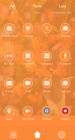 Golden Autumn Theme +HOME Screenshot 2
