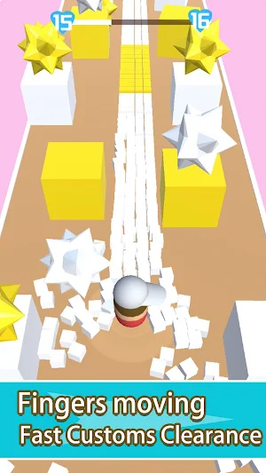 Collision ball-3D color ball rolling bump games Screenshot 2