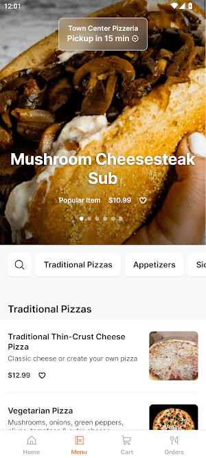 Town Center Pizzeria Screenshot 1
