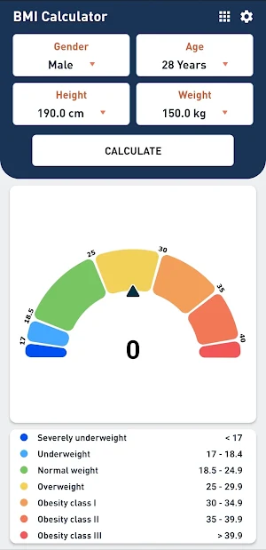 BMI Calculator Screenshot 0