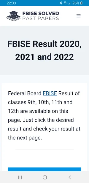 FBISE Past Papers Screenshot 1