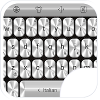 Keyboard Theme Metallic Silver