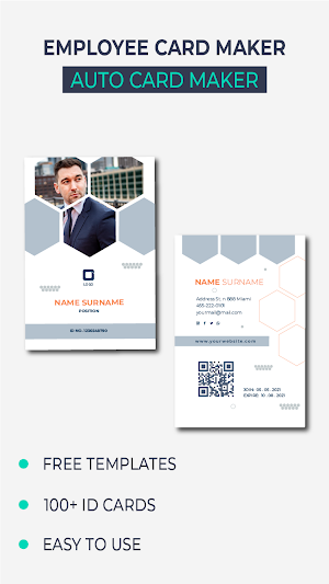 Employee Card Maker with Photo Screenshot 0