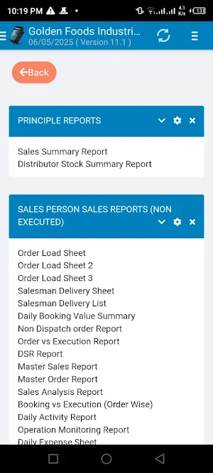 Shafaq Oil Order Booking Screenshot 2