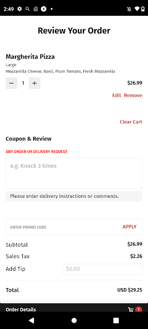 Villa Maria Pizza Screenshot 3