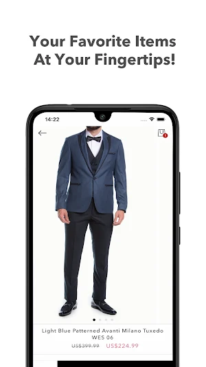 Avanti Milano Menswear Screenshot 2