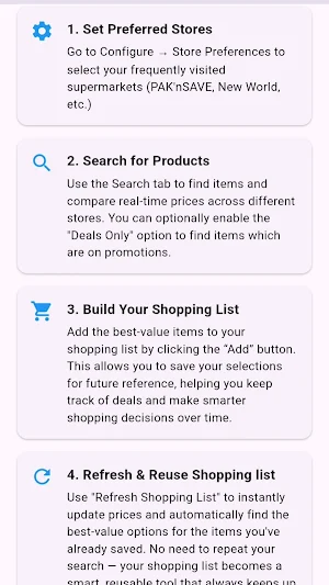 NzGrocerySaver - price compare Screenshot 0