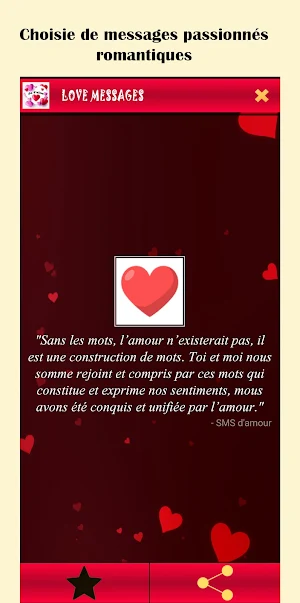 Messages  d'amour trop mignon Screenshot 3