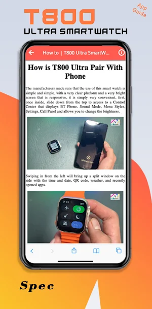 T800 Ultra SmartWatch Guide Screenshot 1