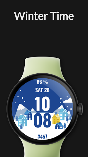 Winter Time Watch Face Screenshot 2