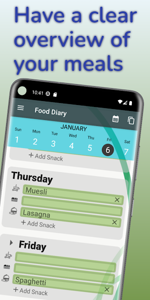Food Log Journal -Diet Tracker Screenshot 0