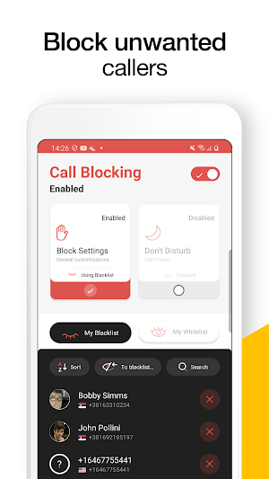 Call Blocker & Call Recorder - CallMaster Screenshot 2