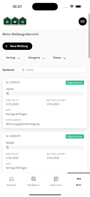GWG StädteRegion Aachen mbH Screenshot 1