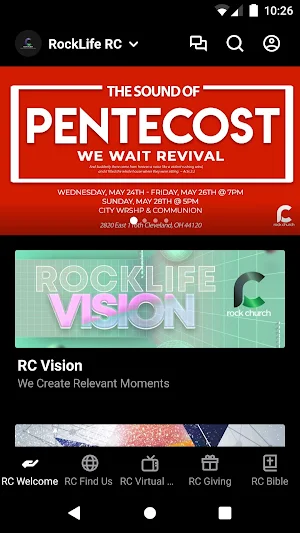 R.O.C.K CHURCH CLE Screenshot 0